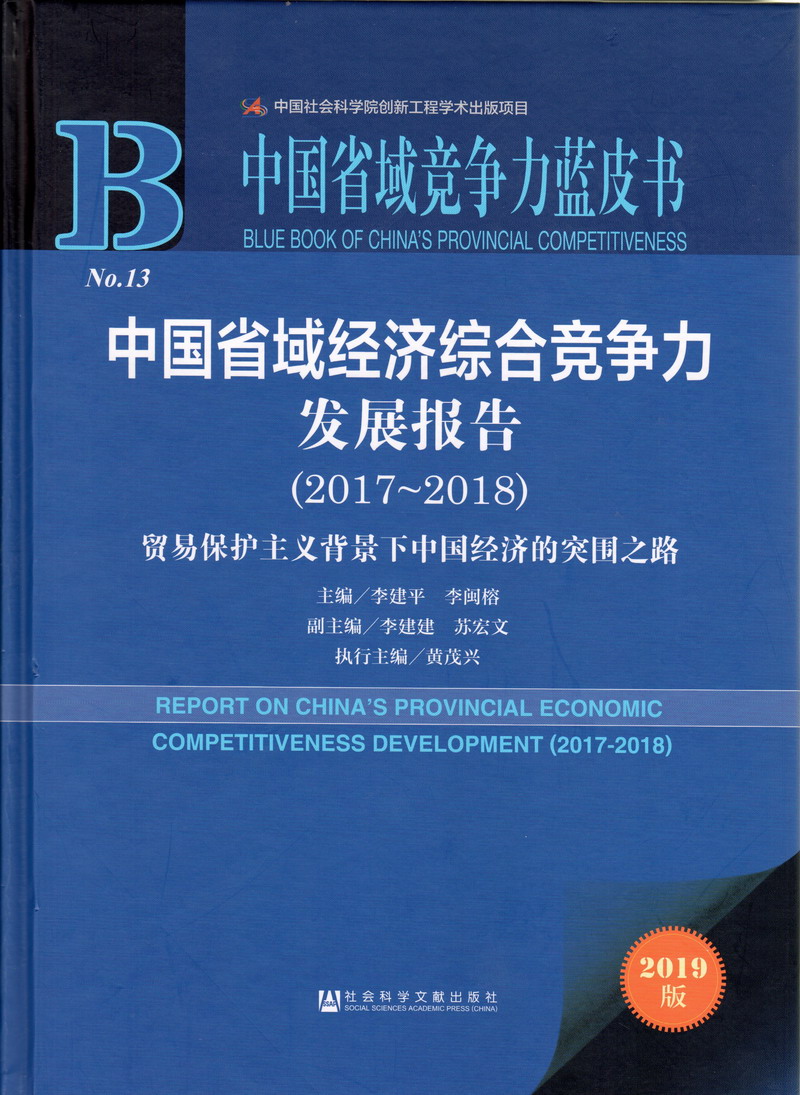 操黑丝逼网址中国省域经济综合竞争力发展报告（2017-2018）